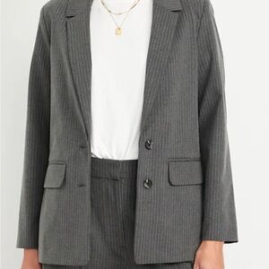 Pinstripe Blazer
